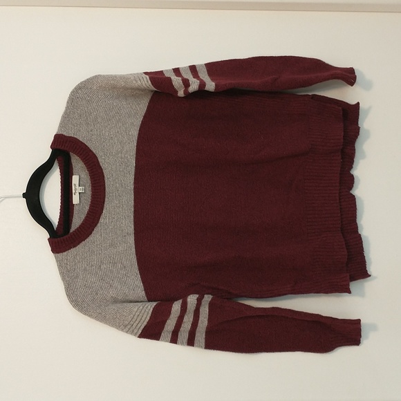 Madewell Sweaters - Madewell varsity striped knit crew neck sweater